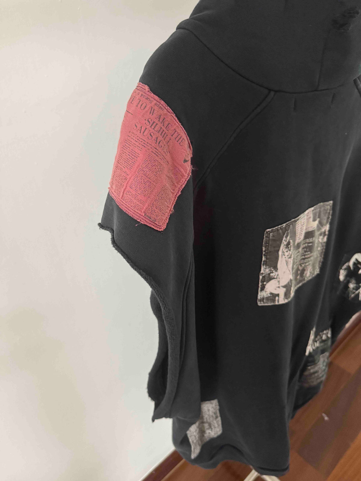 Raf Simons AW01 Riot! Riot! Riot! sleeveless hoodie