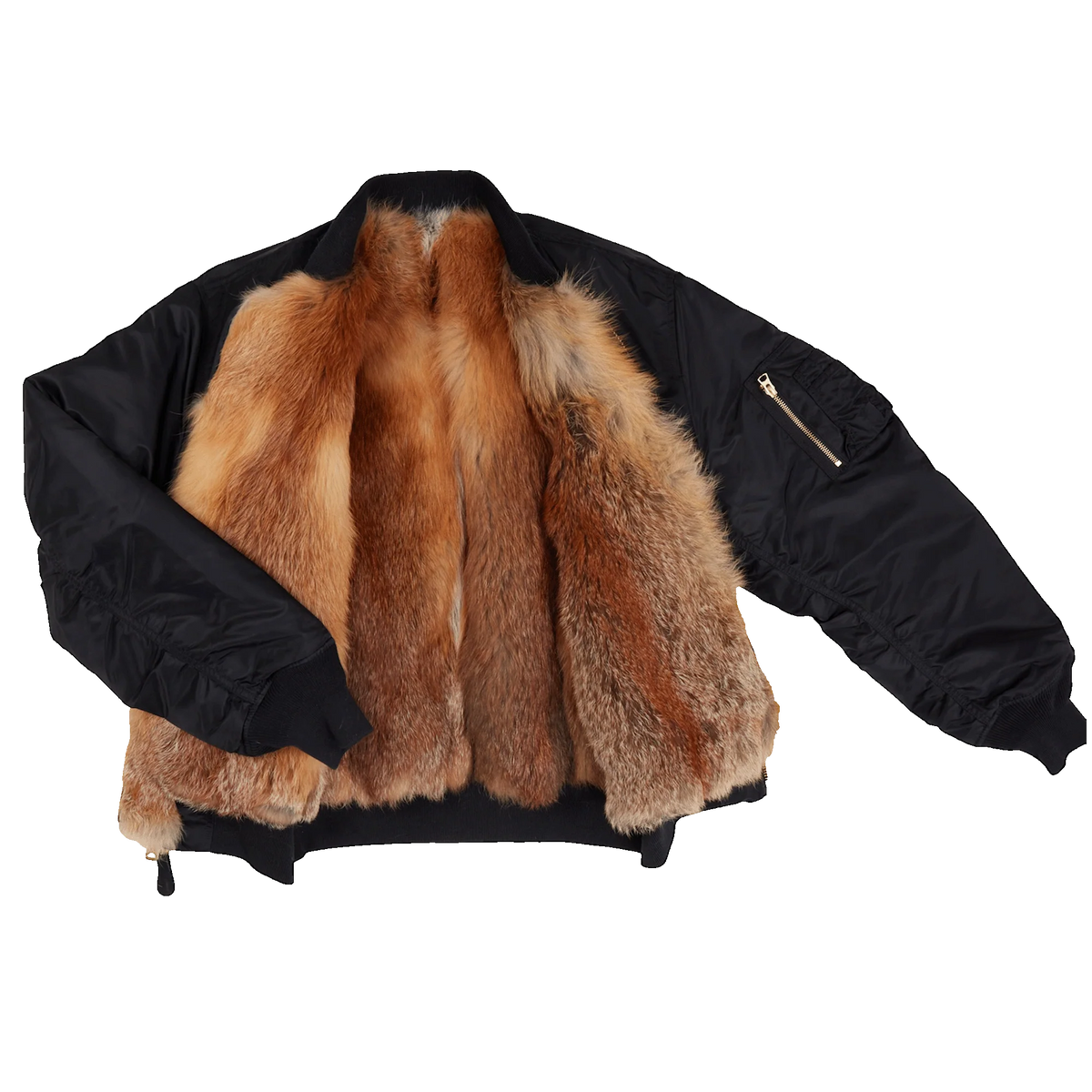 BLESS RICHMANPOORMAN FUR BOMBER JACKET