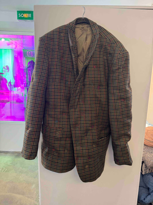 BLESS PADDEDDSAKKO CHECKED BLAZER