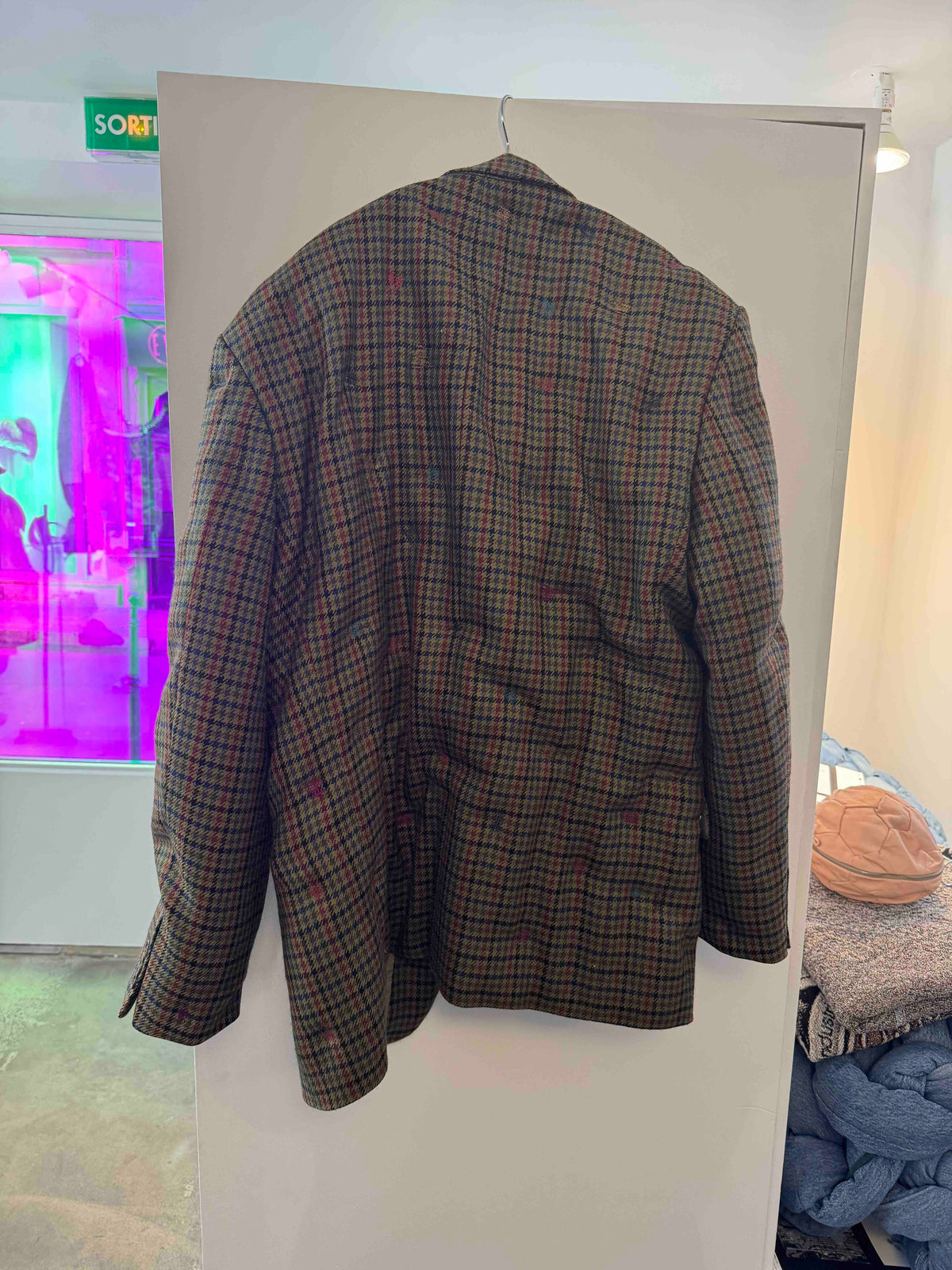 BLESS PADDEDDSAKKO CHECKED BLAZER