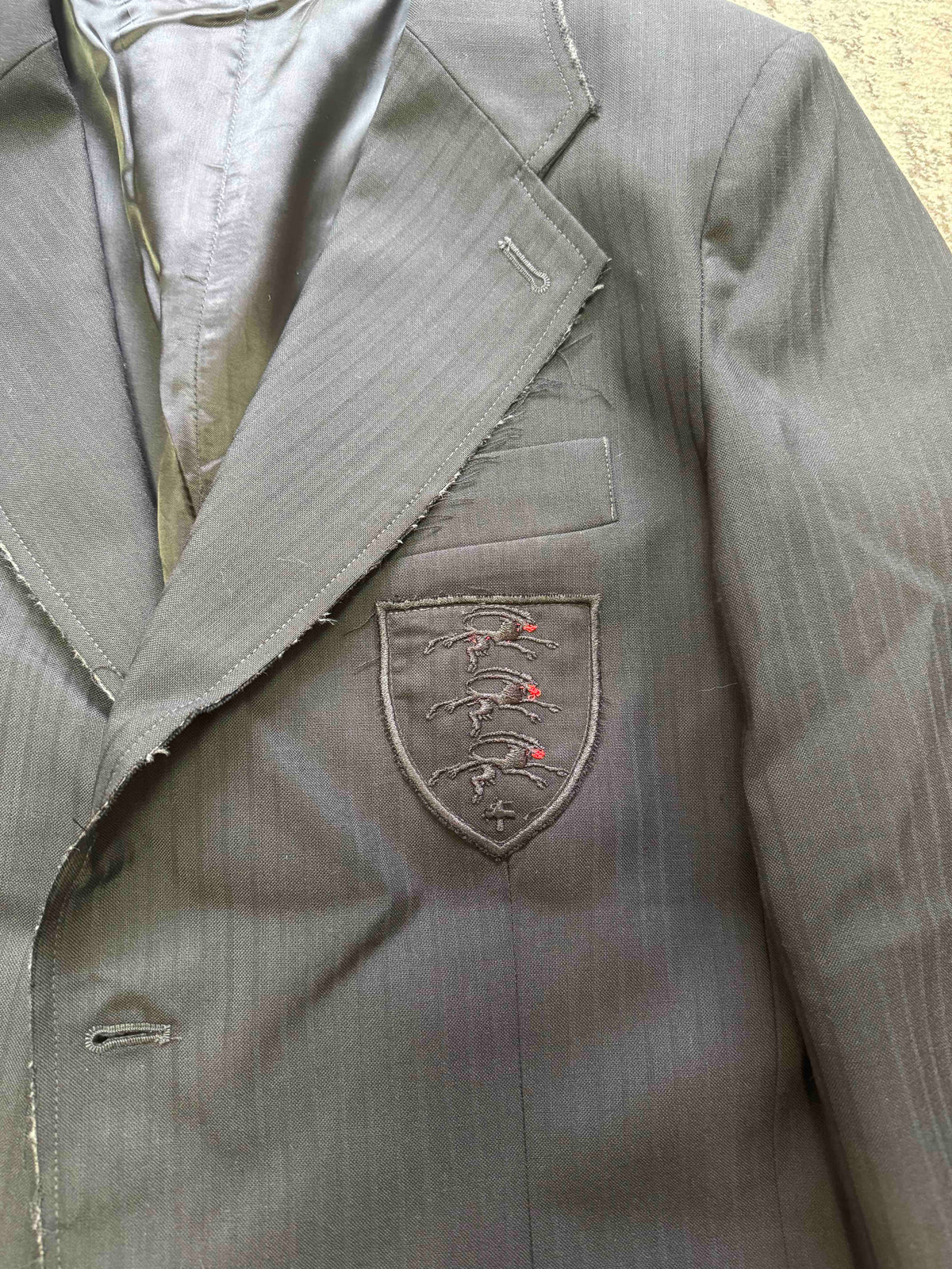 PROTOTYPES STRIPED BLAZER WITH BADGE
