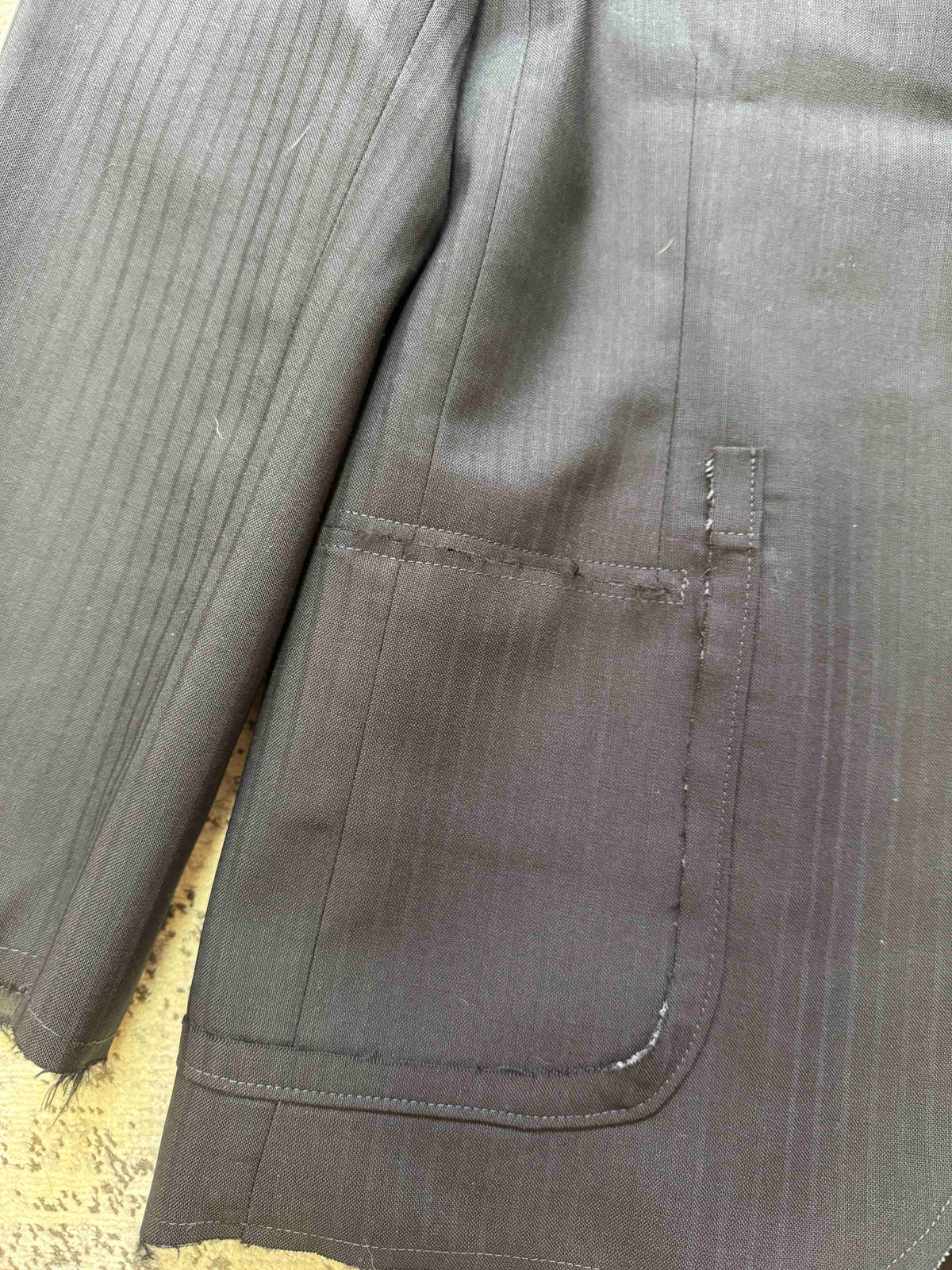 PROTOTYPES STRIPED BLAZER WITH BADGE