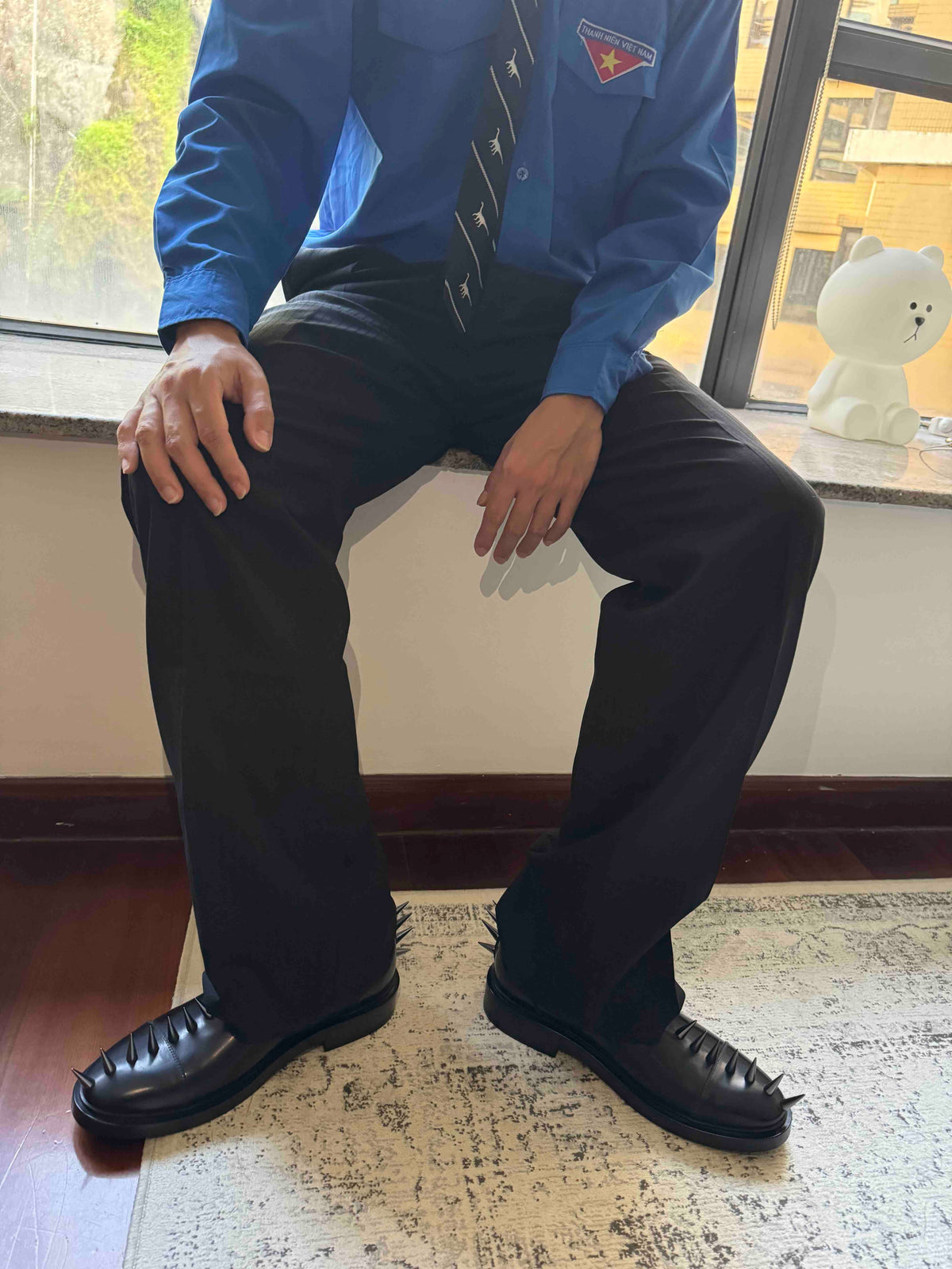 PROTOTYPES MATCHING TAILORED PANTS WITH BADGE