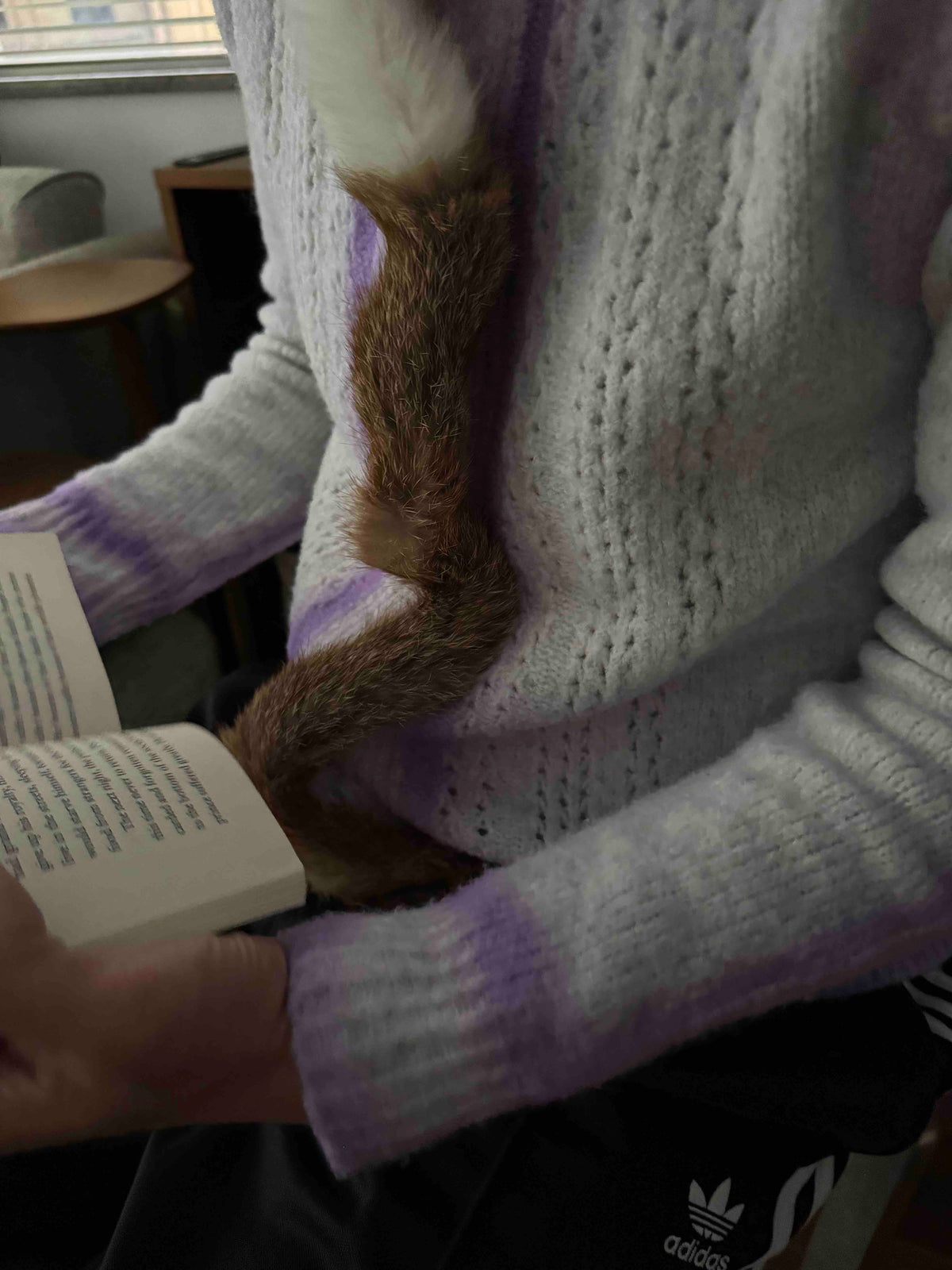 PROTOTYPES REWORKED CARDIGAN WITH FUR DETAILS