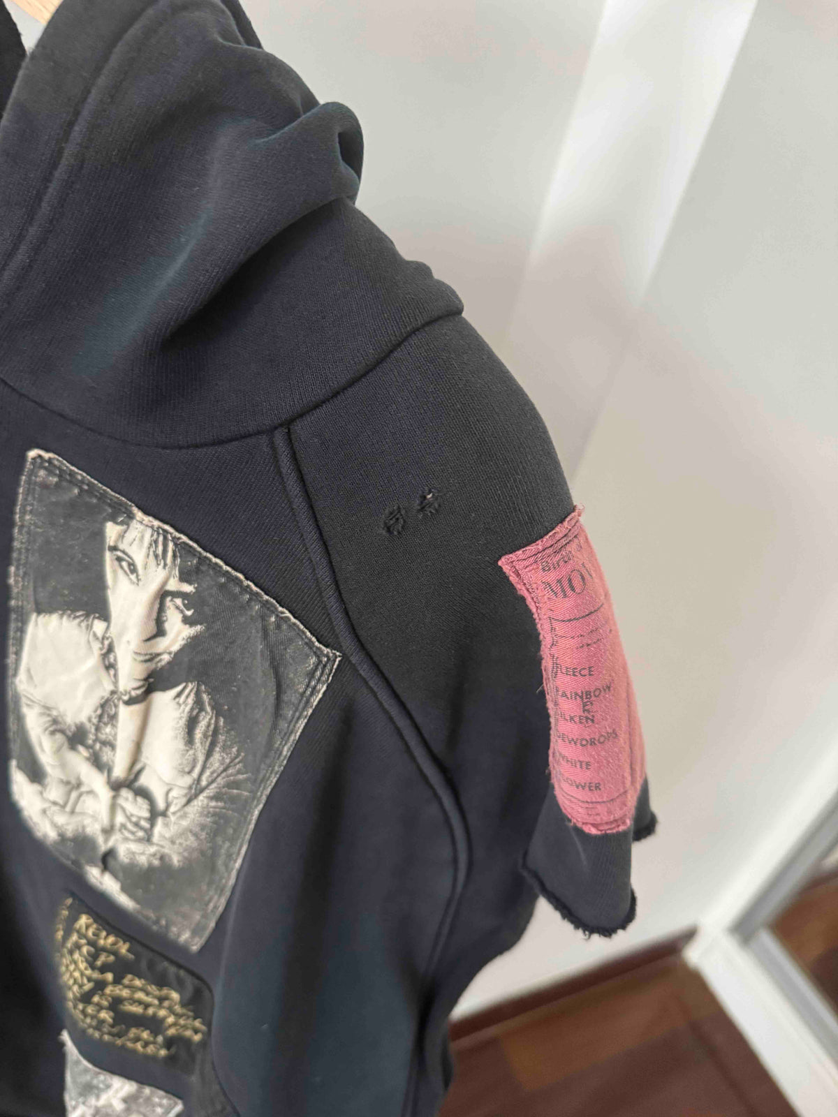 Raf Simons AW01 Riot! Riot! Riot! sleeveless hoodie